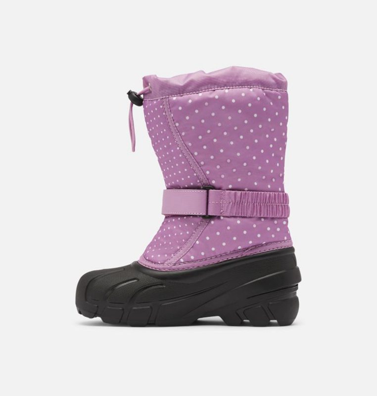 Botas Nieve Sorel Niños - Youth Flurry™ Print Moradas/Negras - 79453-IVKS